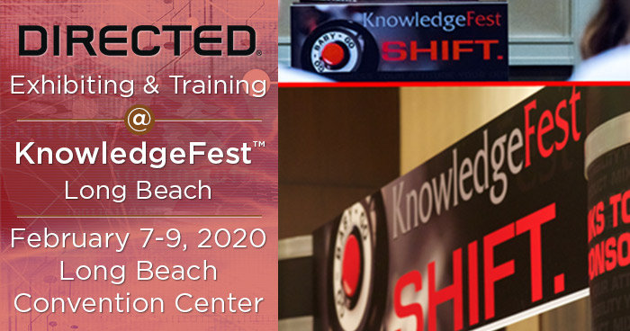 DIRECTED Exhibiting and Training at KnowledgeFest Long Beach